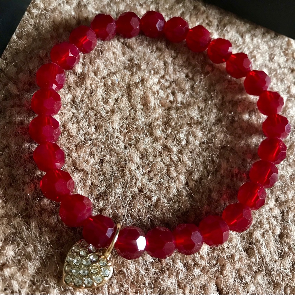 New with box red crystal bracelet❣️